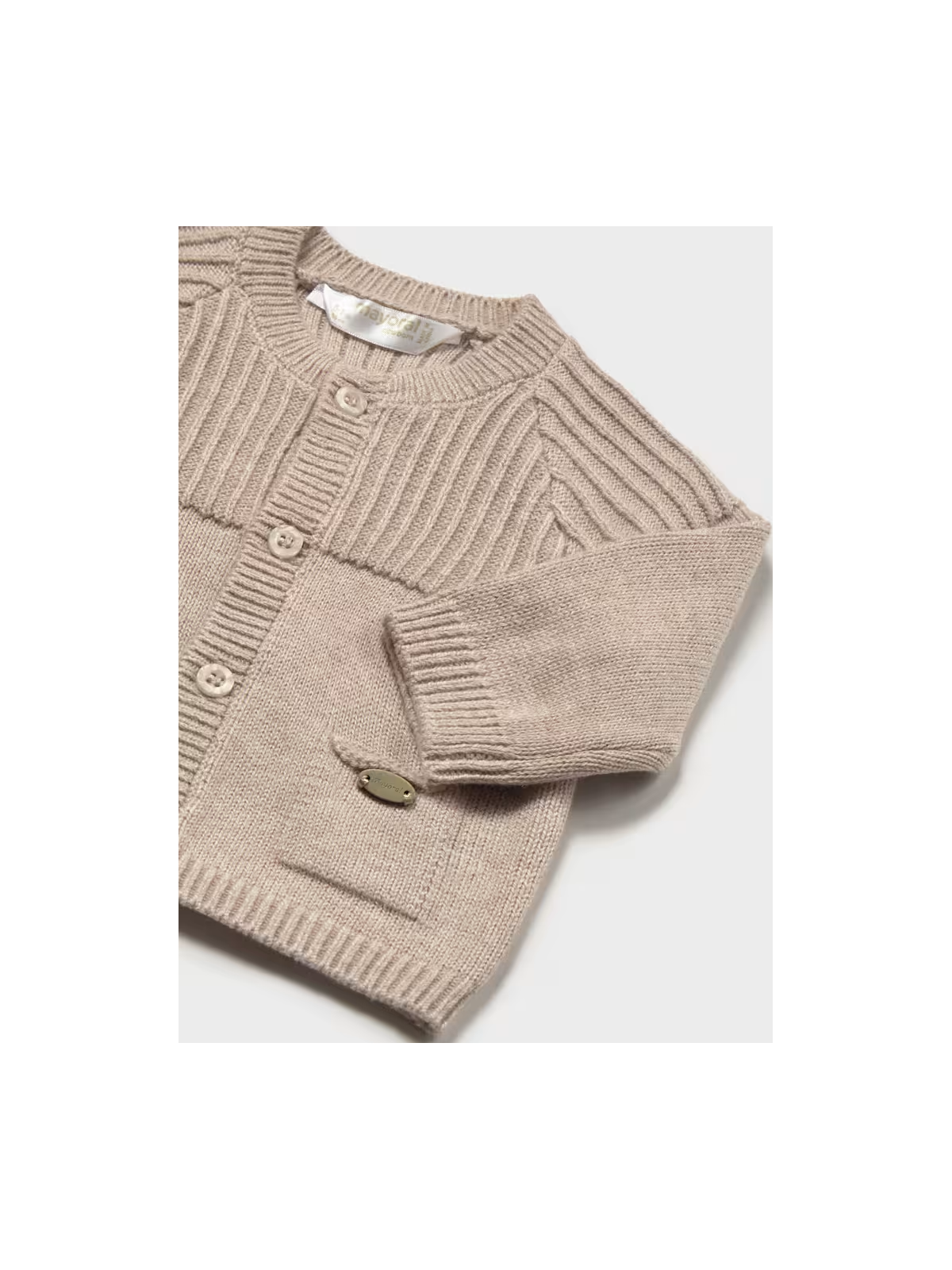 MAYORAL NEWBORN SWETEREK  ROZPINANY BEŻ  2304/41