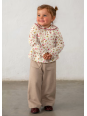 MAYORAL BABY BLUZKA  DZIEWCZYNKA BABY KREMOWA Z KOŁNIERZYKIEM Z NADRUKIEM 2115/29