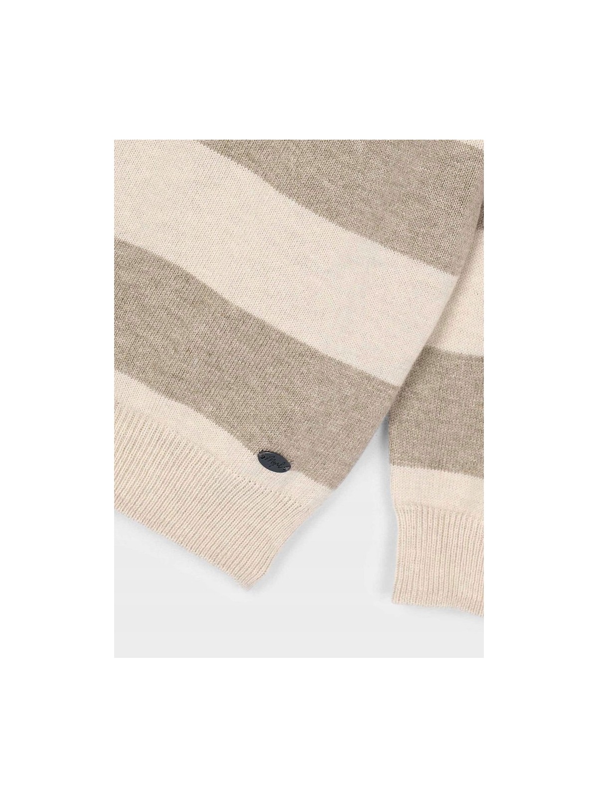 MAYORAL SWETER POLO NA DŁUGI RĘKAW DLA CHŁOPCA W PASY  4122/24