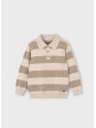 MAYORAL SWETER POLO NA DŁUGI RĘKAW DLA CHŁOPCA W PASY  4122/24