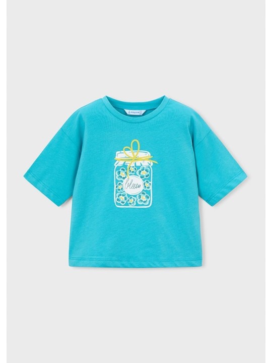 MAYORAL BLUZKA T-SHIRT KOSZULKA NA KRÓTKI RĘKAW DLA DZIEWCZYNKI 3016/24