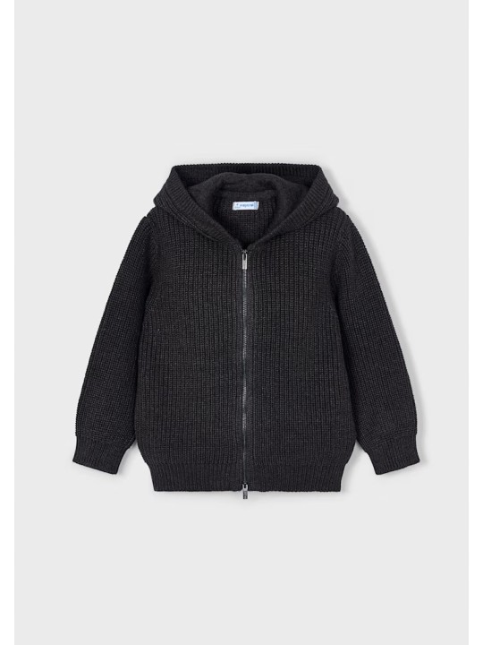 MAYORAL BLUZA SWETER ROZPINANY Z KAPTUREM DLA  CHŁOPCA CZARNY 4386