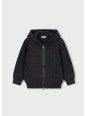 MAYORAL BLUZA SWETER ROZPINANY Z KAPTUREM DLA  CHŁOPCA CZARNY 4386