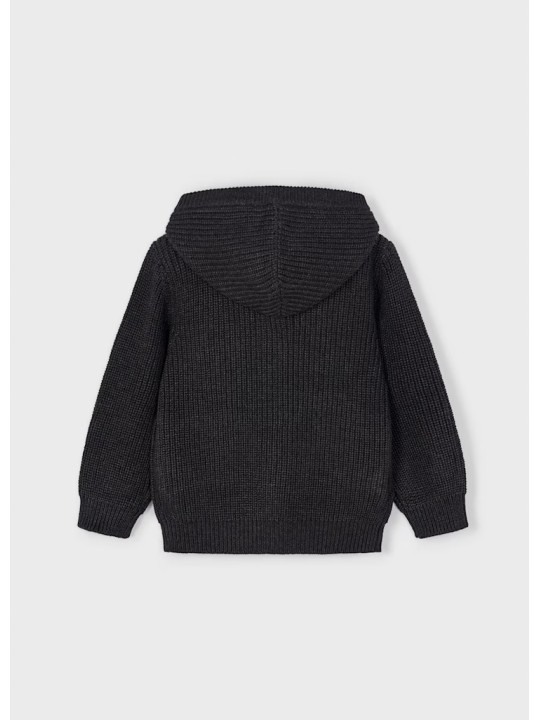 MAYORAL BLUZA SWETER ROZPINANY Z KAPTUREM DLA  CHŁOPCA CZARNY 4386