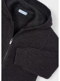 MAYORAL BLUZA SWETER ROZPINANY Z KAPTUREM DLA  CHŁOPCA CZARNY 4386