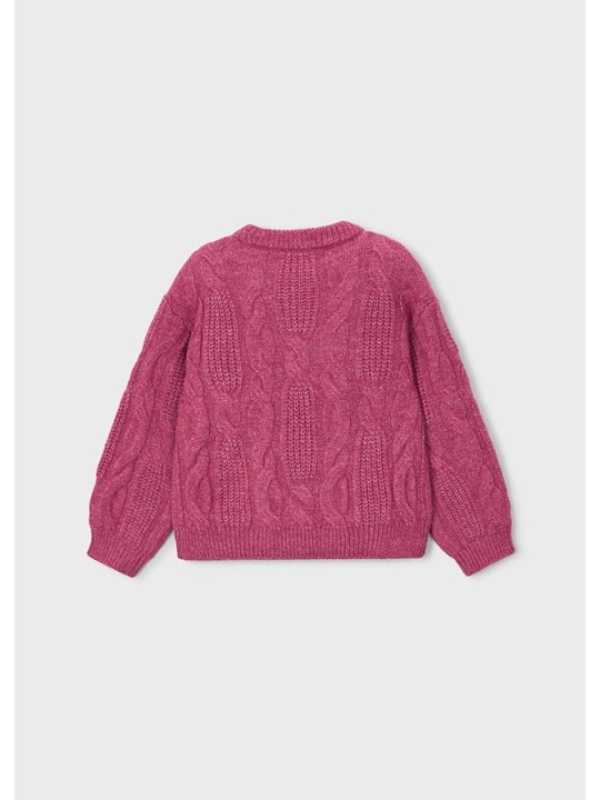 MAYORAL DZIEWCZĘCY SWETER DZIANINOWY Z KWIATAMI 3 D 4319/68