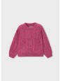 MAYORAL DZIEWCZĘCY SWETER DZIANINOWY Z KWIATAMI 3 D 4319/68