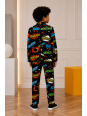 OPPOSUITS KOLOROWY GARNITUR DLA CHŁOPCA W KOMIKSOWY WZÓR BADABOOM MARYNARKA , SPODNIE I KRAWAT OSBO-0003