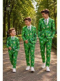 OPPOSUITS GARNITUR CHŁOPIĘCY MINECRAFT 3-CZĘŚCIOWY– MARYNARKA, SPODNIE I KRAWAT OSBB0-10250