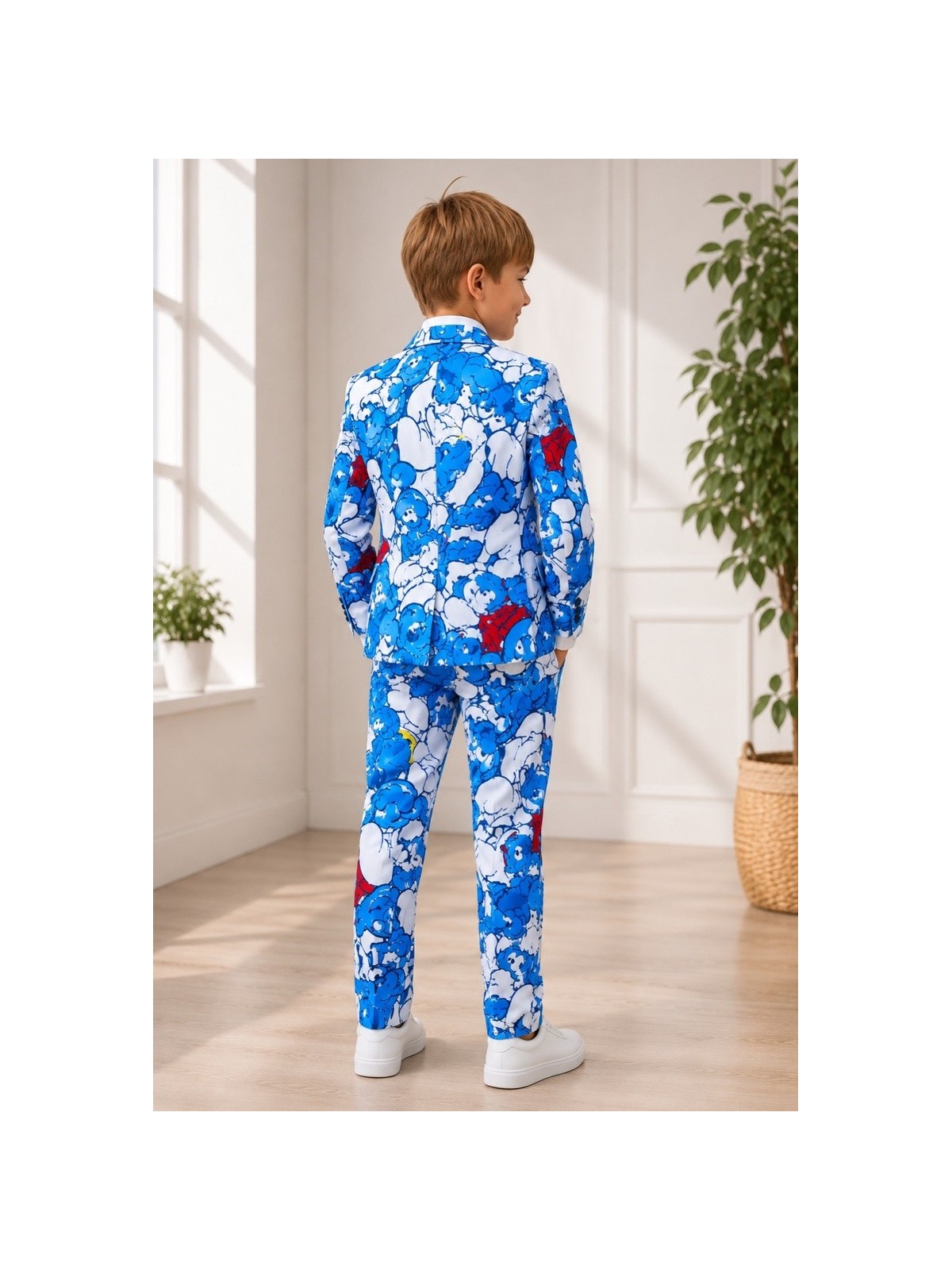 OPPOSUITS SMERFY THE SMURFS KOLOROWY GARNITUR CHŁOPIĘCY 3-CZĘŚCIOWY MARYNARKA, SPODNIE I KRAWAT OSBO-1024