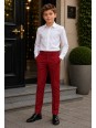 OPPOSUITS DAILY BRIGHT BURGUNDY GARNITUR CHŁOPIĘCY BORDOWY - MARYNARKA I SPODNIE DATS-1005
