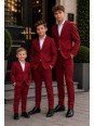 OPPOSUITS DAILY BRIGHT BURGUNDY GARNITUR CHŁOPIĘCY BORDOWY - MARYNARKA I SPODNIE DATS-1005