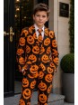 OPPOSUITS SUITMEISTER KOLOROWY GARNITUR DLA CHŁOPCA WE WZÓR HALLOWEEN  MARYNARKA , SPODNIE PLUS KRAWAT OBBO-10011