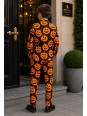 OPPOSUITS SUITMEISTER KOLOROWY GARNITUR DLA CHŁOPCA WE WZÓR HALLOWEEN  MARYNARKA , SPODNIE PLUS KRAWAT OBBO-10011