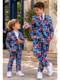 OPPOSUITS SONIC THE HEDGEHOG KOLOROWY GARNITUR CHŁOPIĘCY SUPER SONIC 3-CZĘŚCIOWY MARYNARKA , SPODNIE I KRAWAT OSBO-1022