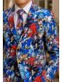 OPPOSUITS SONIC THE HEDGEHOG KOLOROWY GARNITUR CHŁOPIĘCY SUPER SONIC 3-CZĘŚCIOWY MARYNARKA , SPODNIE I KRAWAT OSBO-1022