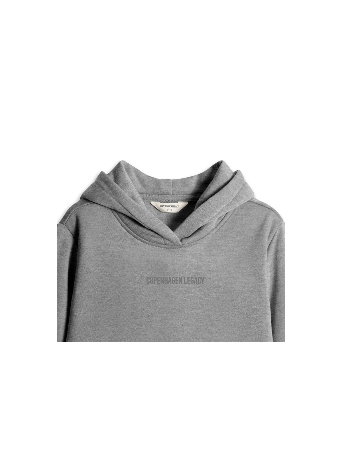 KLASYCZNA SZARA DZIECIĘCA BLUZA Z KAPTUREM TYPY KANGURKA  COPENHAGEN LEGACY CL10001KH9