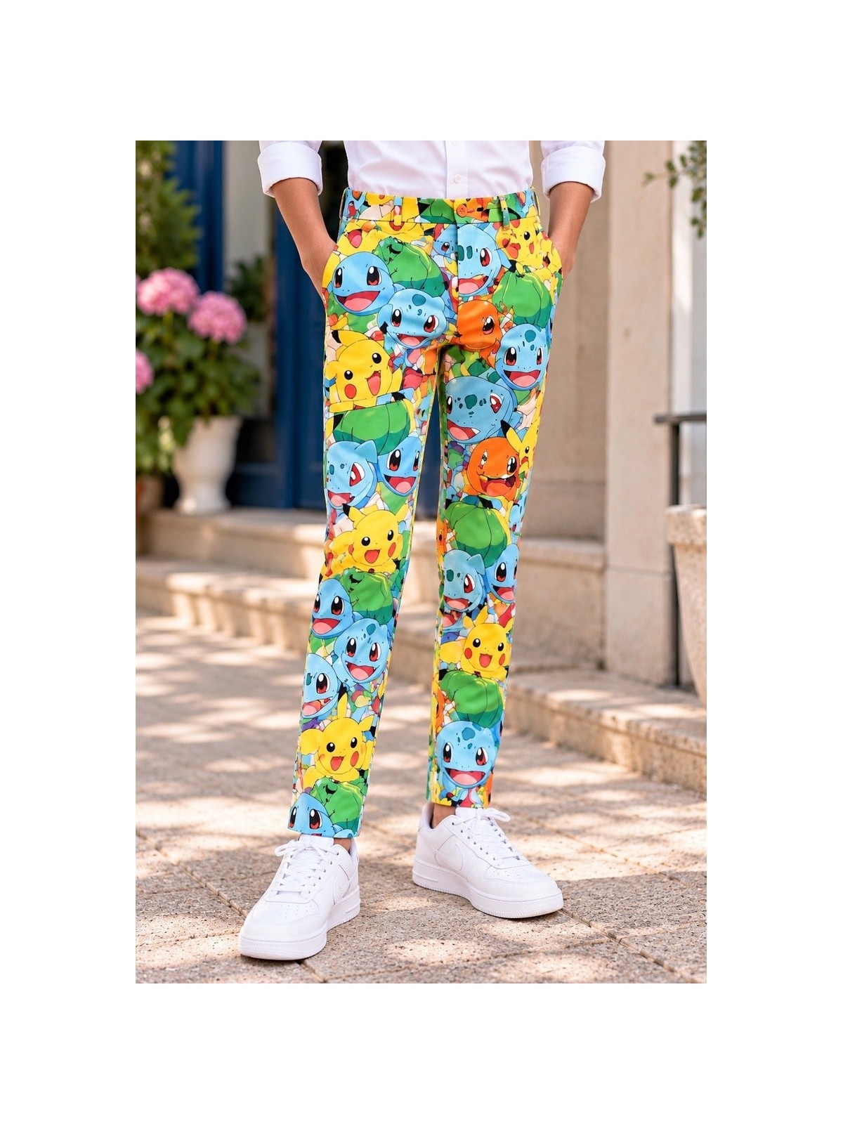 OPPOSUITS POKEMON GARNITUR CHŁOPIĘCY KOLOROWY 3-CZĘŚCIOWY MARYNARKA, SPODNIE I KRAWAT OSTB-1006