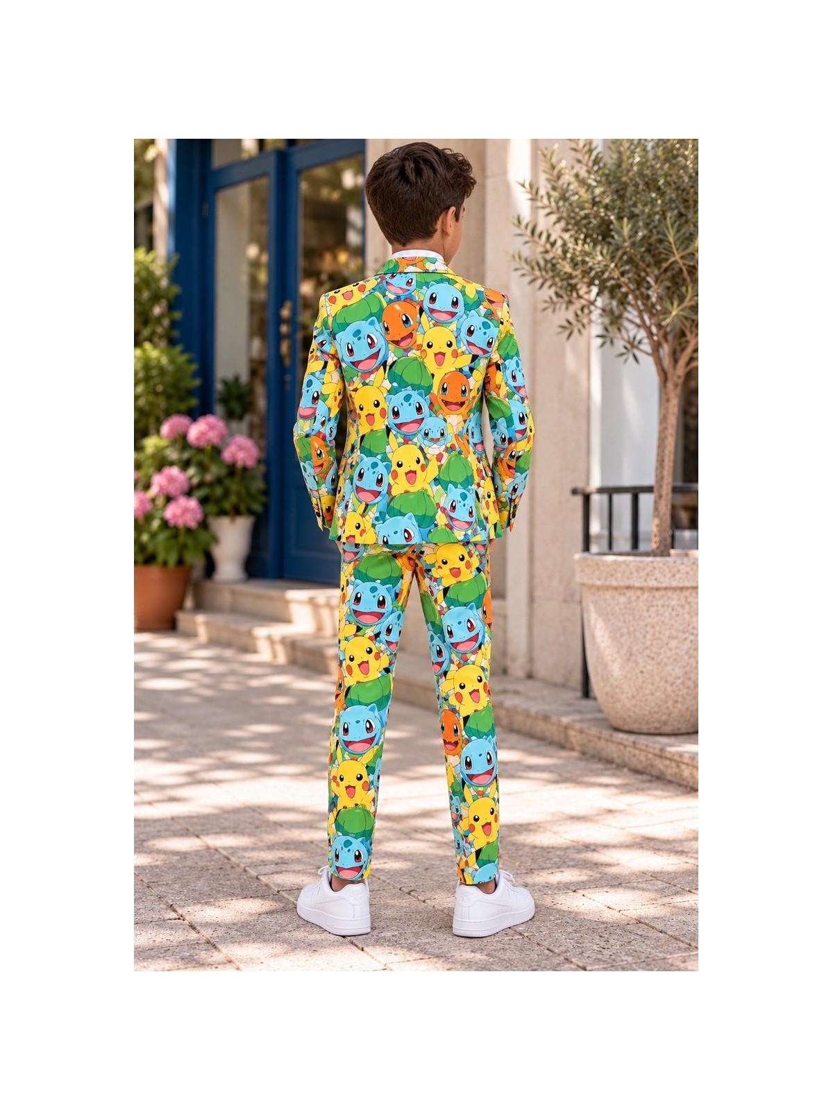OPPOSUITS POKEMON GARNITUR CHŁOPIĘCY KOLOROWY 3-CZĘŚCIOWY MARYNARKA, SPODNIE I KRAWAT OSTB-1006