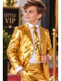 OPPOSUITS ZŁOTY GARNITUR CHŁOPIĘCY 3-CZĘŚCIOWY MARYNARKA , SPODNIE I KRAWAT GROOVY GOLD  OSBO-1009