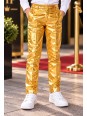 OPPOSUITS ZŁOTY GARNITUR CHŁOPIĘCY 3-CZĘŚCIOWY MARYNARKA , SPODNIE I KRAWAT GROOVY GOLD  OSBO-1009
