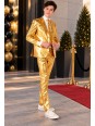 OPPOSUITS ZŁOTY GARNITUR DLA CHŁOPCA 3- CZĘŚCIOWY MARYNARKA , SPODNIE I KRAWAT  GROOVY GOLD OSTB-1009