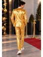 OPPOSUITS ZŁOTY GARNITUR DLA CHŁOPCA 3- CZĘŚCIOWY MARYNARKA , SPODNIE I KRAWAT  GROOVY GOLD OSTB-1009