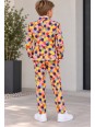 OPPOSUITS KOLOROWY  GARNITUR CHŁOPIĘCY CONFETTERONI 3-CZĘŚCIOWY MARYNARKA , SPODNIE I KRAWAT OSBO-1003
