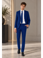 OPPOSUITS GARNITUR CHŁOPIĘCY NIEBIESKI GŁADKI NAVY ROYALE 3-CZĘŚCIOWY MARYNARKA , SPODNIE I KRAWAT OSTB-0007