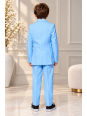 OPPOSUITS GARNITUR CHŁOPIĘCY BŁĘKITNY GŁADKI COOL BLUE 3-CZEIOWY MARYNARKA , SPODNIE I KRAWAT OSBO-1001