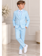 OPPOSUITS GARNITUR DLA CHŁOPCA BŁĘKITNY GŁADKI COOL BLUE 3-CZĘŚCIOWY MARYNARKA , SPODNIE I KARAWAT OSTB-1001