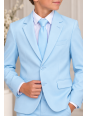 OPPOSUITS GARNITUR DLA CHŁOPCA BŁĘKITNY GŁADKI COOL BLUE 3-CZĘŚCIOWY MARYNARKA , SPODNIE I KARAWAT OSTB-1001