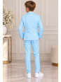 OPPOSUITS GARNITUR DLA CHŁOPCA BŁĘKITNY GŁADKI COOL BLUE 3-CZĘŚCIOWY MARYNARKA , SPODNIE I KARAWAT OSTB-1001