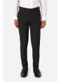 OPPOSUITS GARNITUR CHŁOPIĘCY CZARNY GŁADKI BLACK KNIGHT 3-CZĘŚCIOWY MARYNARKA , SPODNIE I KRAWAT OSTB-0008