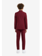 OPPOSUITS GARNITUR CHŁOPIĘCY BORDOWY GŁADKI BLAZING BURGUNDY  3-CZĘŚCIOWY MARYNARKA , SPODNIE I KRAWAT OSTB-1011