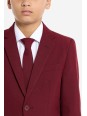 OPPOSUITS GARNITUR CHŁOPIĘCY BORDOWY GŁADKI BLAZING BURGUNDY  3-CZĘŚCIOWY MARYNARKA , SPODNIE I KRAWAT OSTB-1011