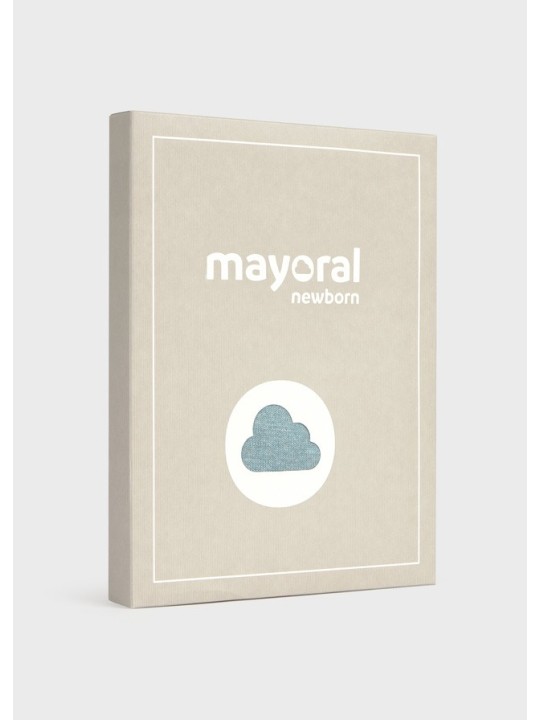 MAYORAL NEWBORN KOMPLET NIEMOWLĘCY BAWEŁNIANY ZE SWETERKIEM I SPODNIAMI BEAR  2523/69