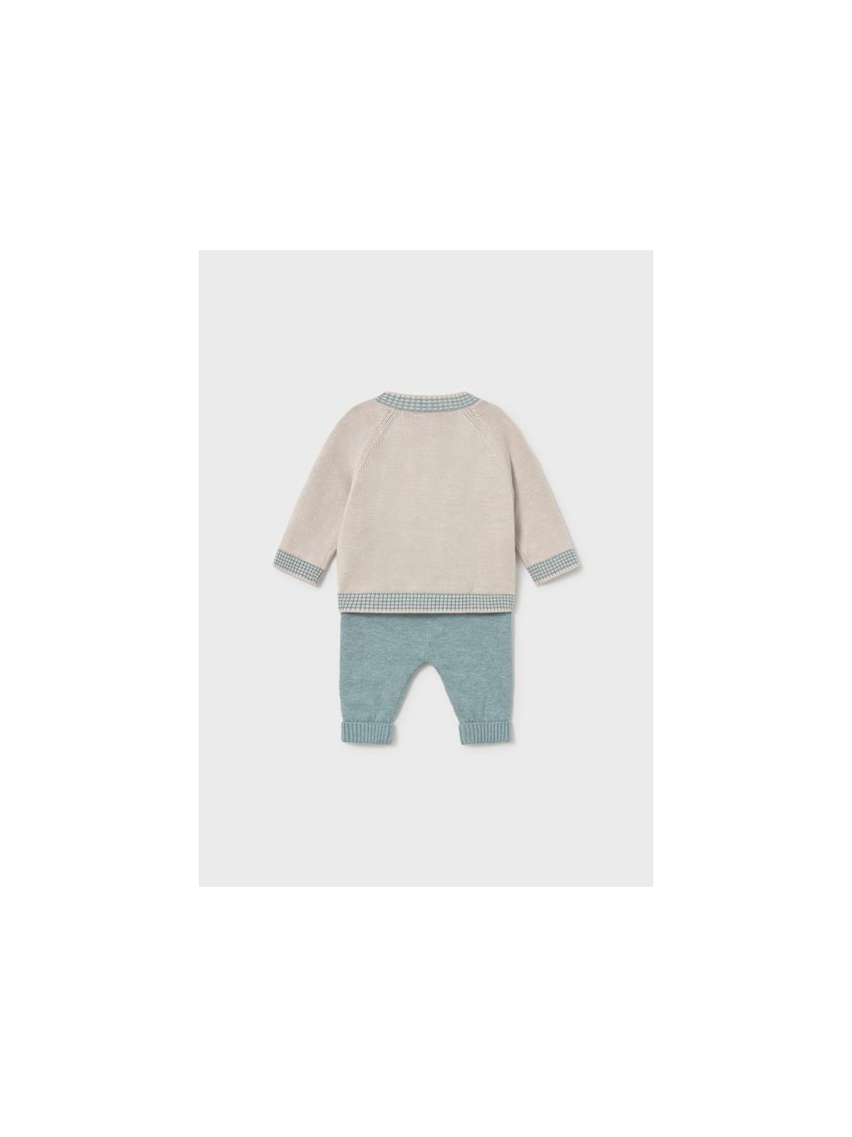 MAYORAL NEWBORN KOMPLET NIEMOWLĘCY BAWEŁNIANY ZE SWETERKIEM I SPODNIAMI BEAR  2523/69