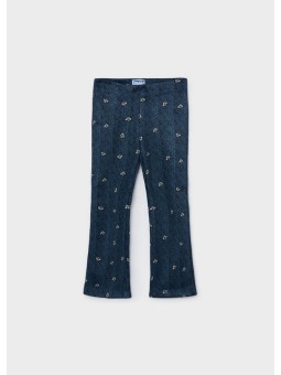 MAYORAL DZIEWCZĘCE LEGGINSY FLARE Z EFEKTEM ZAMSZU W JODEŁKĘ 4730/26