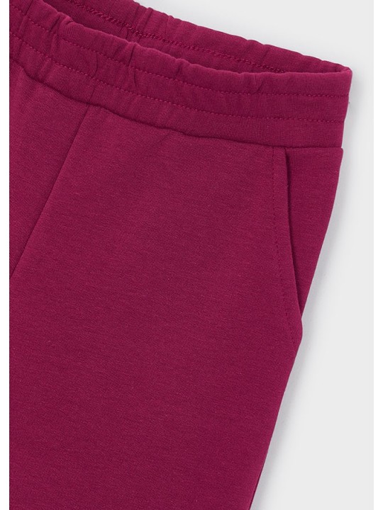 MAYORAL TRZYCZĘSCIOWY DRES MAYORAL BORDOWA BLUZA ROZPINANA W KOKARDKI I SPODNIE DRESOWE 4813/66