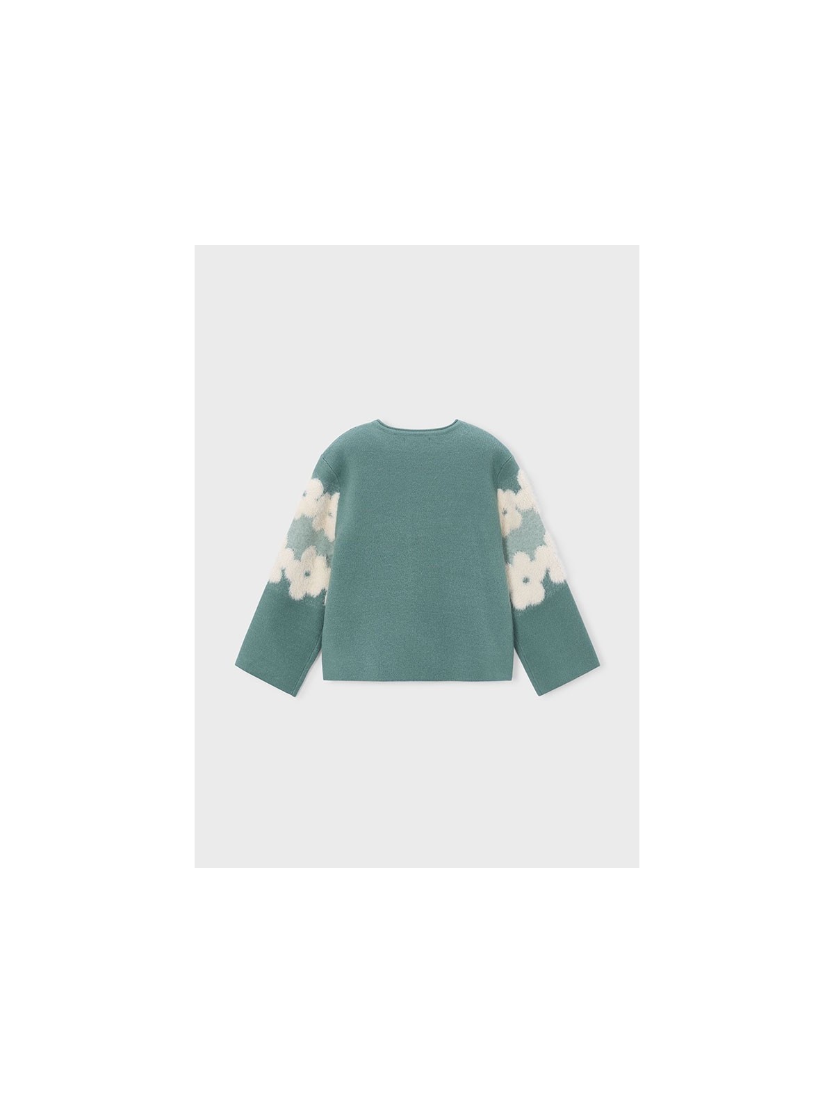 MAYORAL DZIEWCZĘCY SWETER ŻAKARDOWY W KWIATY 4317/42