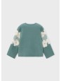 MAYORAL DZIEWCZĘCY SWETER ŻAKARDOWY W KWIATY 4317/42