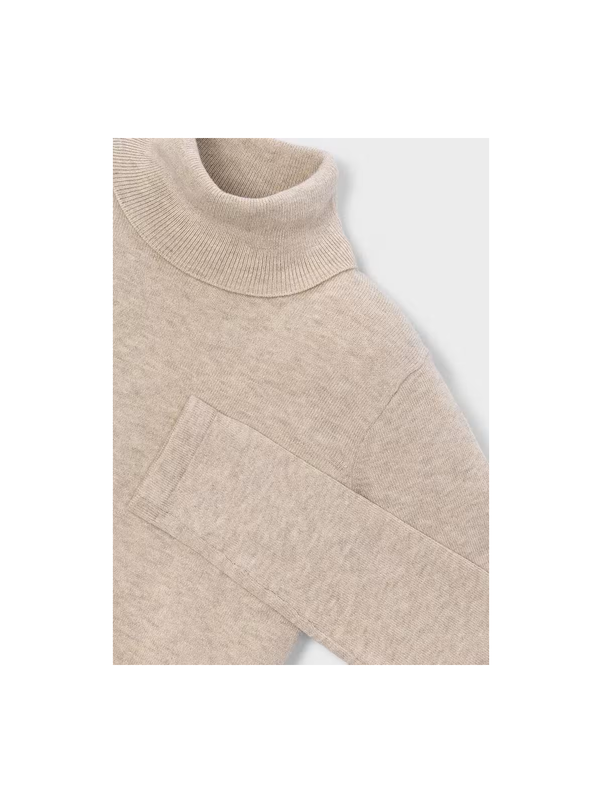 MAYORAL KLASYCZNY DZIECIĘCY SWETER Z GOLFEM BASIC BEŻOWY MELANŻ 313/48