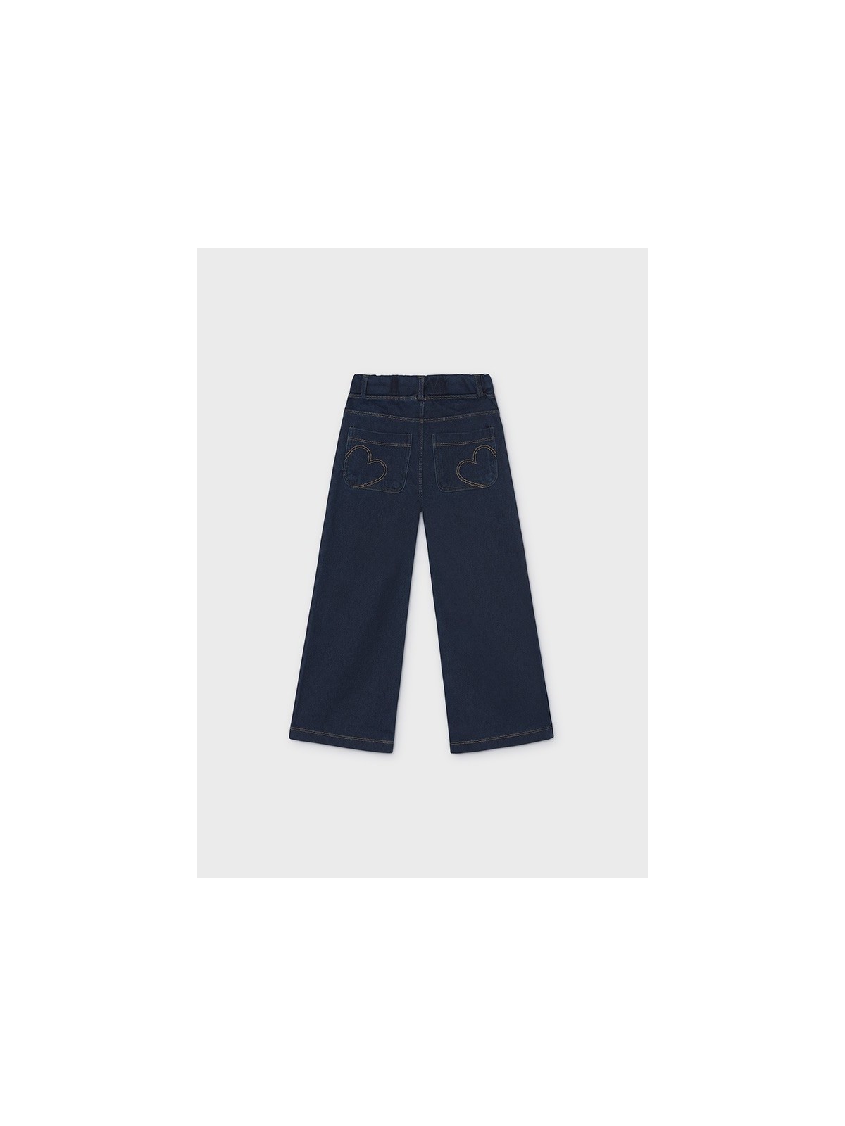 MAYORAL DZIEWCZĘCE LEGGINSY JEANSOWE O SZEROKIM KROJU GRANATOWE 4501/76