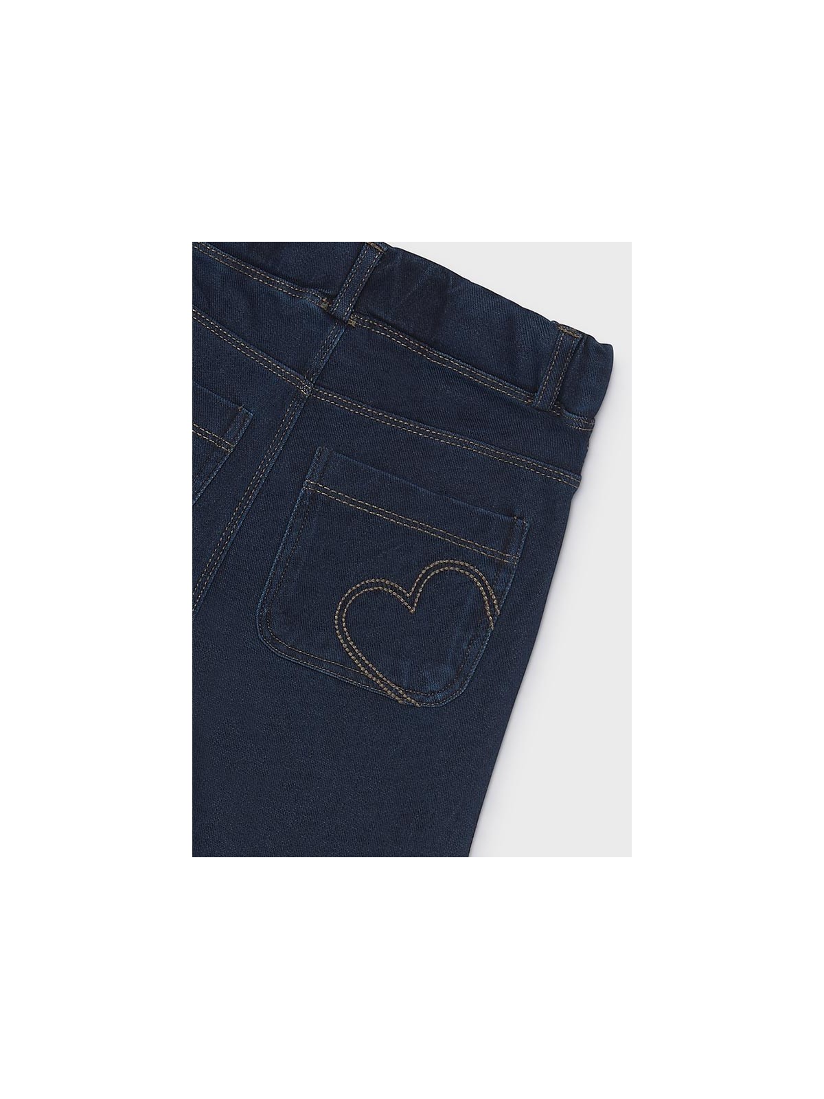 MAYORAL DZIEWCZĘCE LEGGINSY JEANSOWE O SZEROKIM KROJU GRANATOWE 4501/76