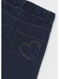 MAYORAL DZIEWCZĘCE LEGGINSY JEANSOWE O SZEROKIM KROJU GRANATOWE 4501/76