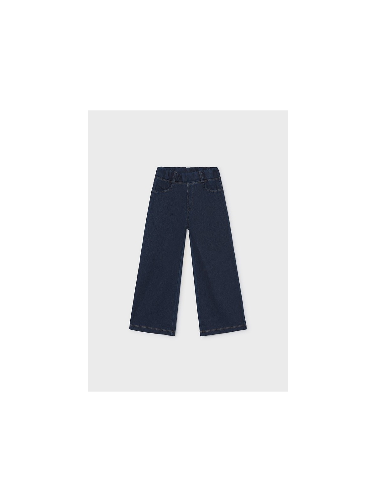 MAYORAL DZIEWCZĘCE LEGGINSY JEANSOWE O SZEROKIM KROJU GRANATOWE 4501/76
