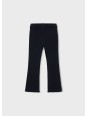 MAYORAL DZIEWCZĘCE LEGGINSY PRĄŻKOWANE FLARE Z FALBANKĄ CZARNE 4728/17