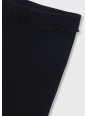 MAYORAL DZIEWCZĘCE LEGGINSY PRĄŻKOWANE FLARE Z FALBANKĄ CZARNE 4728/17