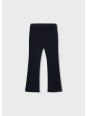 MAYORAL DZIEWCZĘCE LEGGINSY PRĄŻKOWANE FLARE Z FALBANKĄ CZARNE 4728/17